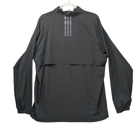 Adidas Men’s M Black Lightweight Windbreaker Jacket Athletic Running Sport - Picture 2 of 14